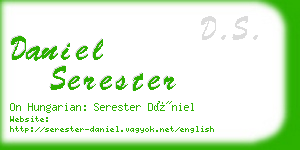 daniel serester business card